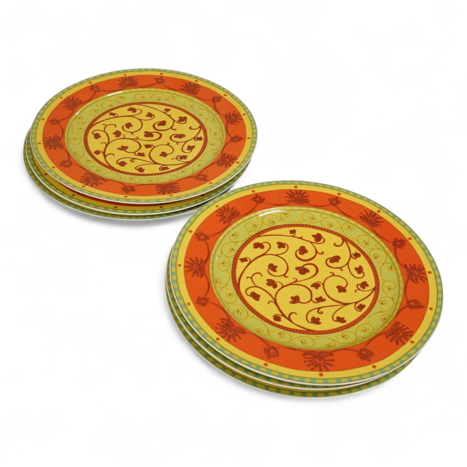 A set of six Rosenthal Studio Line Bokhara dinner plates, 31cm